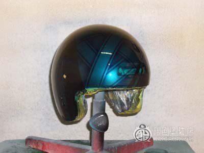 H-004　ジェットヘルメット 【バンド柄】