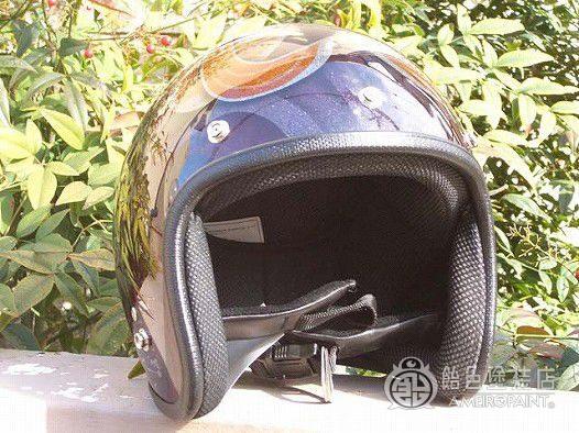 H-011　ジェットヘルメット 【パープル グラフィック】