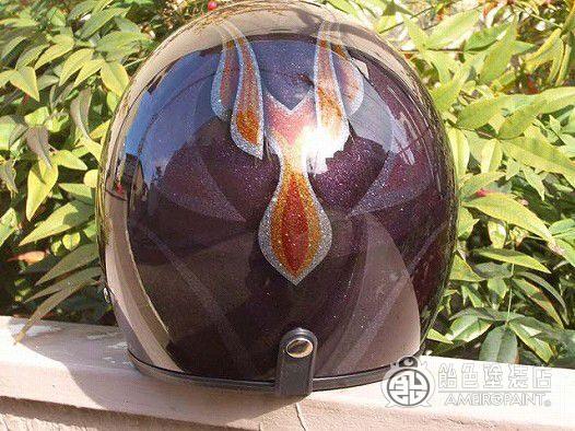 H-011  JET-HELMET [Purple Graphics]