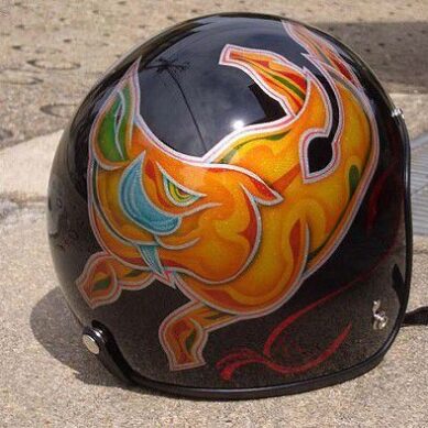 H-019　ジェットヘルメット 【イノシシ】のサムネイル画像