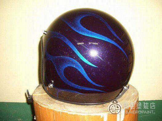 JET-HELMET [Blue Metallic Flames]