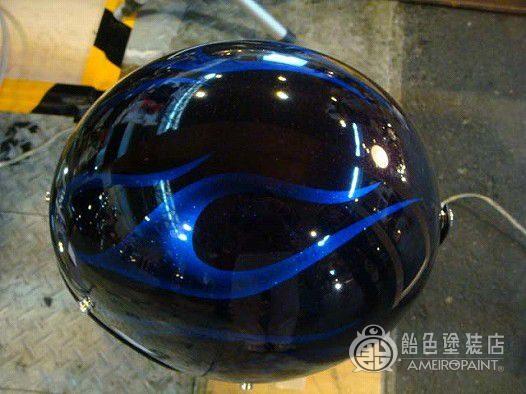 ジェットヘルメット【ブルーメタリックフレイムス】のサムネイル画像