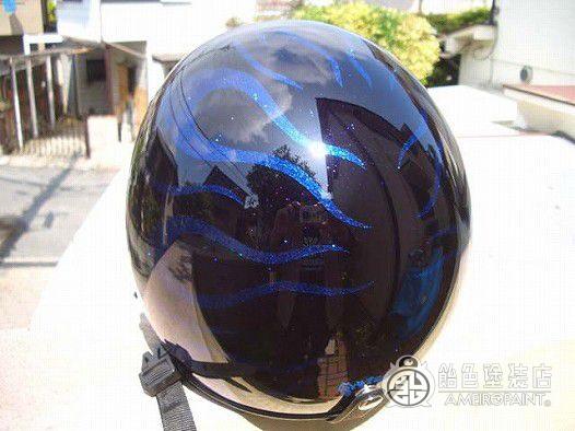 H-034　ジェットヘルメット 【ブルーフレイムス】
