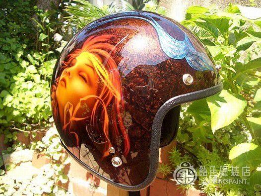 H-040  JET-HELMET [Indian Girl AIR-BRUSH]