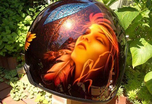 ジェットヘルメット【インディアーナ エアブラシ】のサムネイル