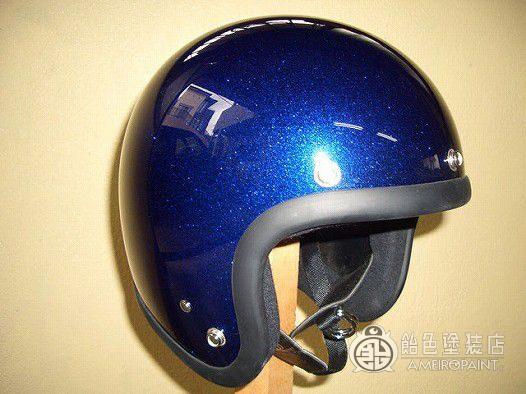 H-041　ジェットヘルメット Buco&Vanch 【ブルー&ブラック】