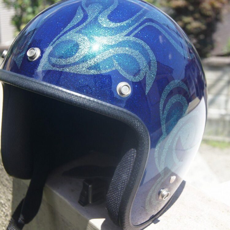 ジェットヘルメット 【ブルー グラフィック】のサムネイル画像