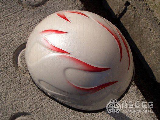 ダックテールヘルメット レリーフ【パールホワイト】のサムネイル画像