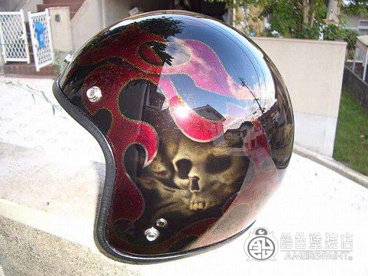 H-054  JET-HELMET [Skull AIRBRUSH]