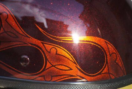 バッドボーンヘルメット 【オレンジ フレイムス】のサムネイル画像