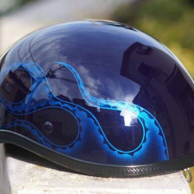 H-067　ダックテールヘルメット 【ブルーフレイムス】のサムネイル画像