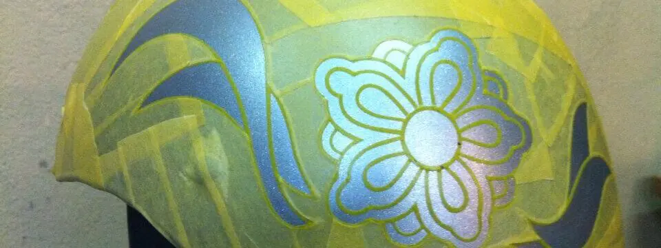 ダックテールヘルメット【花柄】のサムネイル