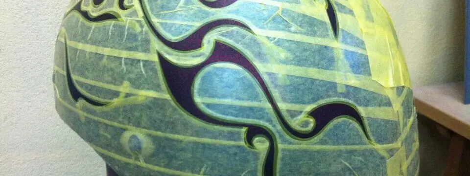 ダックテールヘルメット【仏様フレイムス】のサムネイル