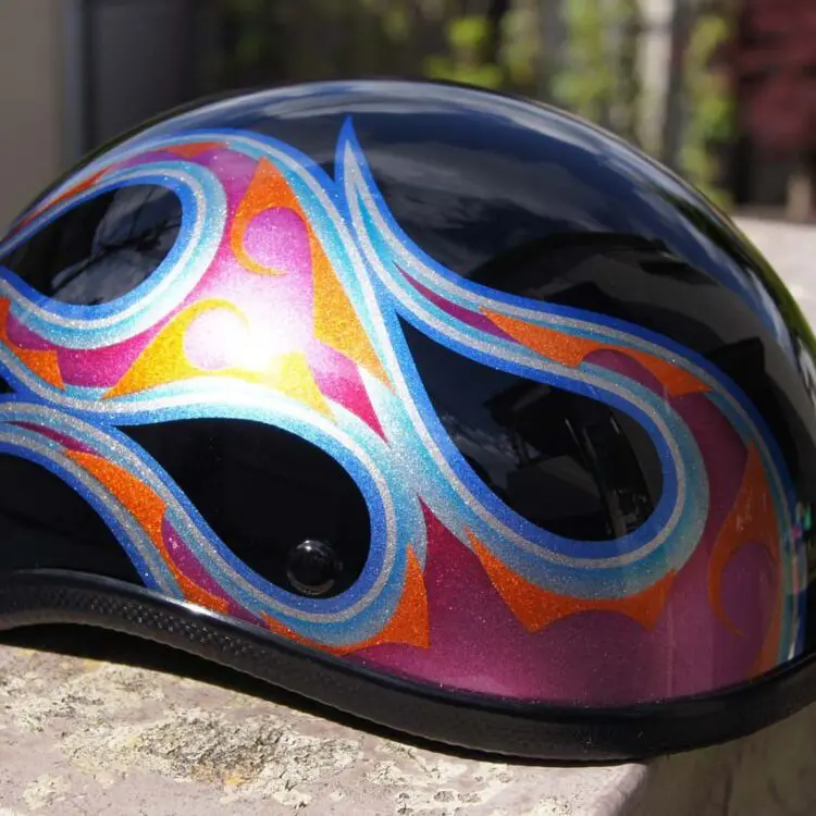 Ducktail-Helmet-Flames-Sky-