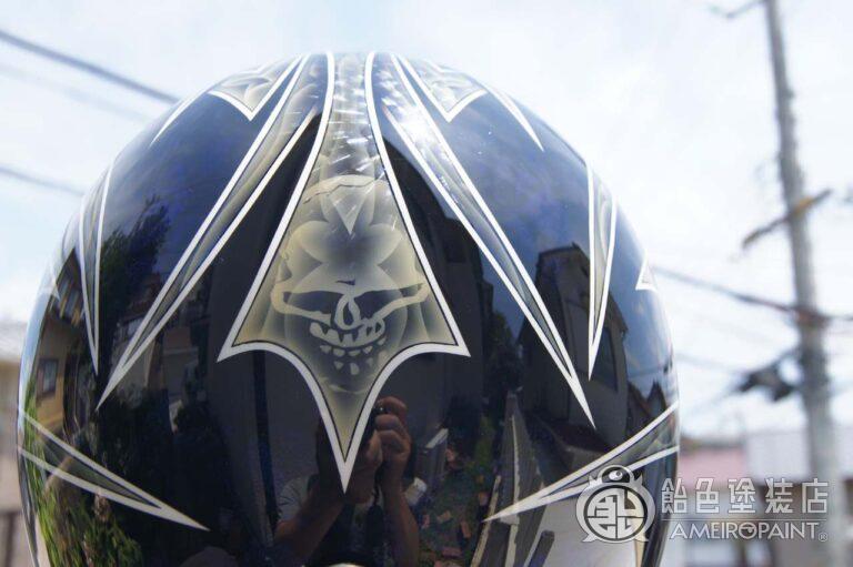 H-080  JET-HELMET [Skull Clear Spinning]