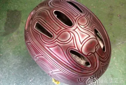 自転車用ヘルメット【ラップペイント ライオン】のサムネイル画像