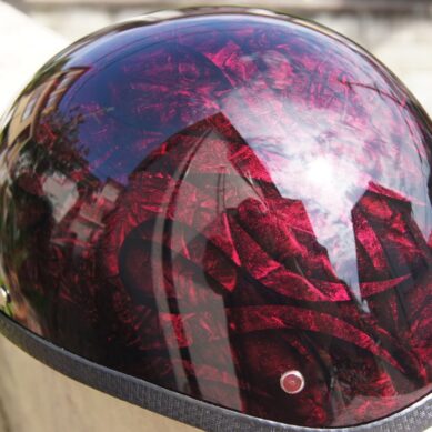 H-090　ダックテールヘルメット 【ラップペイントフレイムス】のサムネイル画像