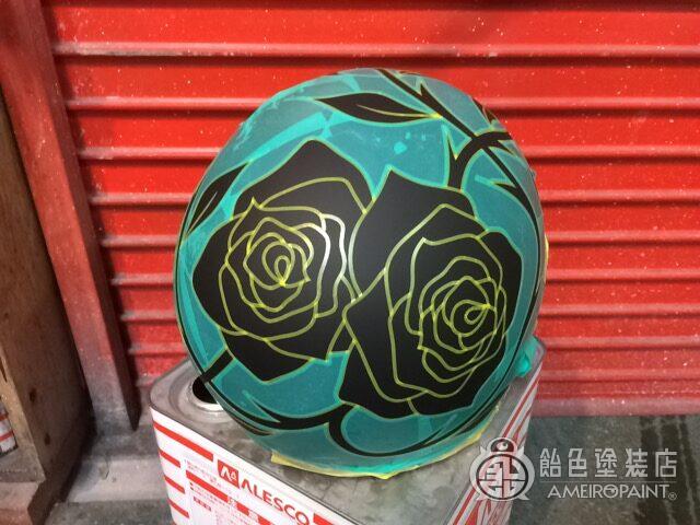 ジェットヘルメット【アンダーコート薔薇】のサムネイル画像