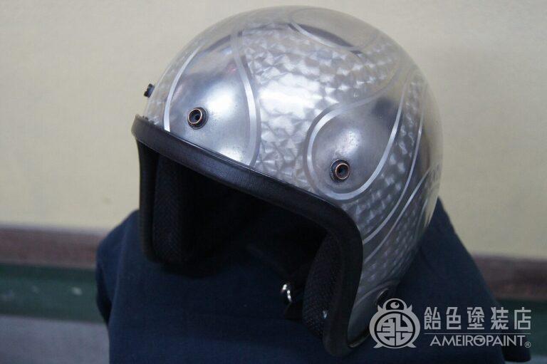 H-117　ジェットヘルメット 【金属塗装 フレイムス】