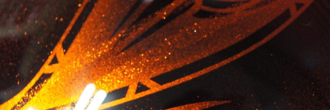 ハーフヘルメット【オレンジフレイムス】のサムネイル