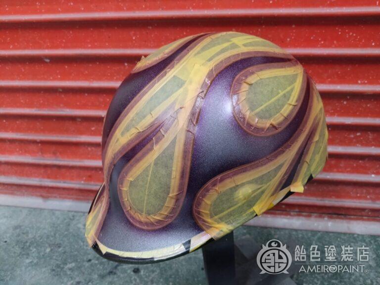 ジョッキーヘルメット【フレイムスとオークリーフ】