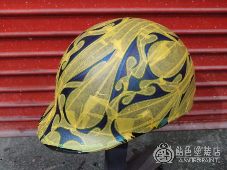 ジョッキーヘルメット【フレイムスとオークリーフ】