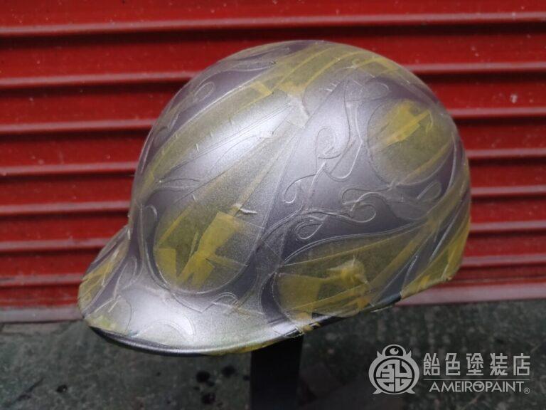 ジョッキーヘルメット【フレイムスとオークリーフ】