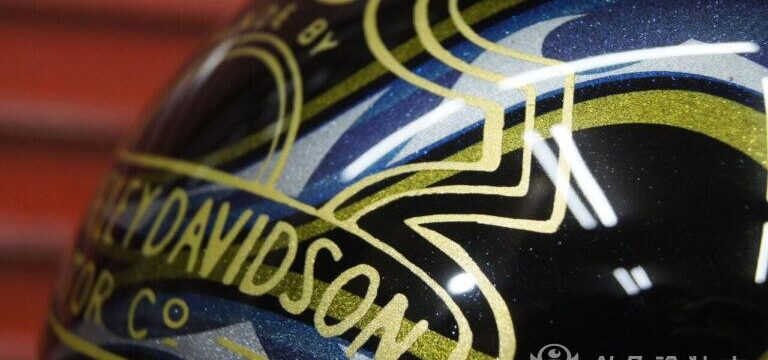 Jockey Helmet [Flames and Oak Leaf]