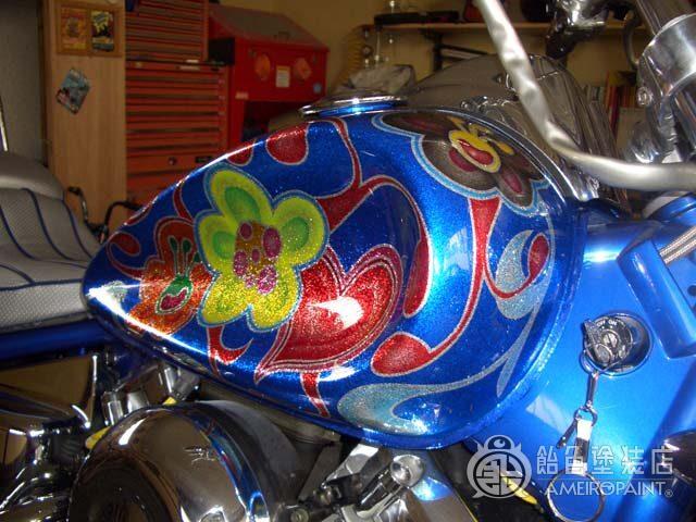 M-016  YAMAHA DRAGSTAR400 [Flower Graphics]