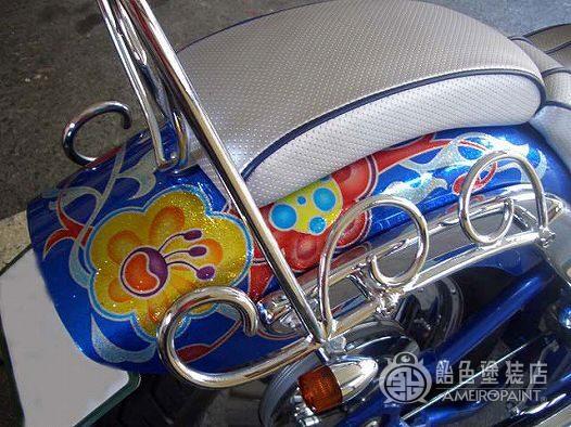 M-016  YAMAHA DRAGSTAR400 [Flower Graphics]