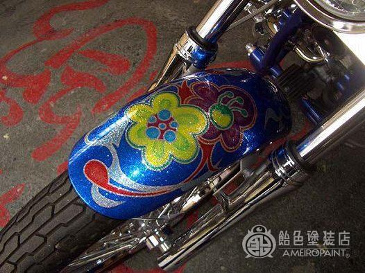 M-016  YAMAHA DRAGSTAR400 [Flower Graphics]