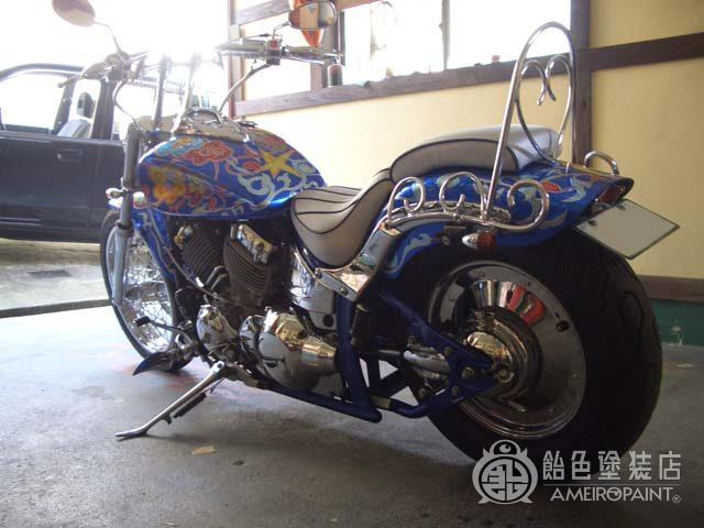 M-016  YAMAHA DRAGSTAR400 [Flower Graphics]