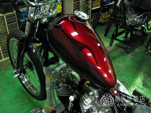 M-017  H-D 77FXE [Red Flames]