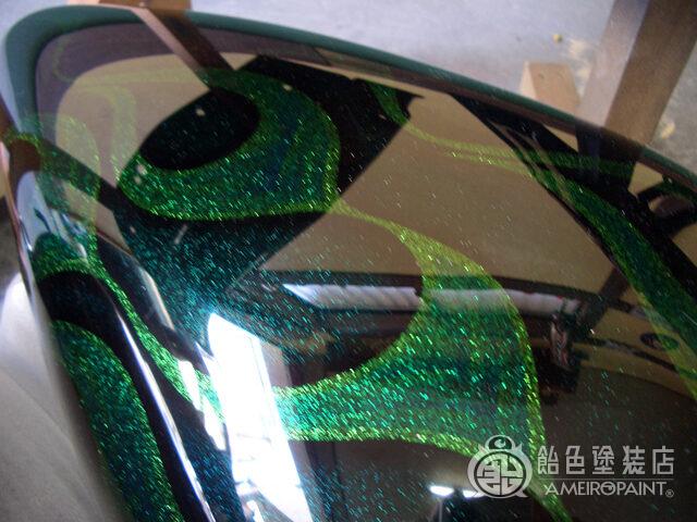 ハーレー FXSTC【グリーン フレイムス】のサムネイル画像