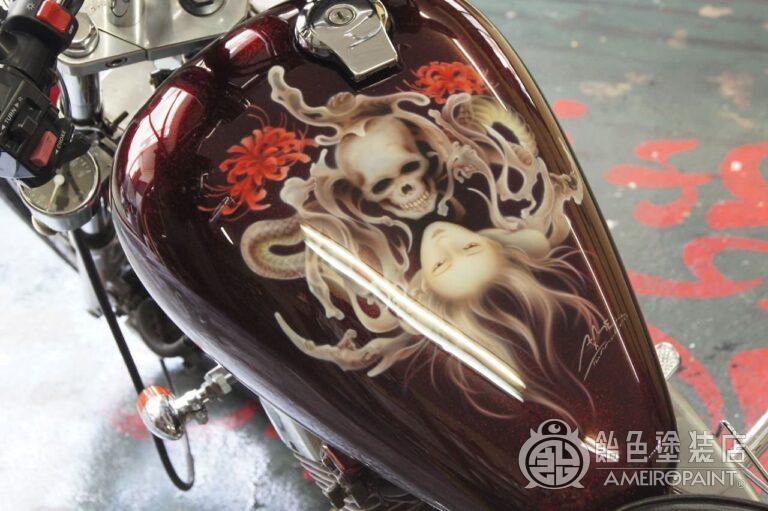 M-039  YAMAHA Virago250 [Devil Collab-Paint]