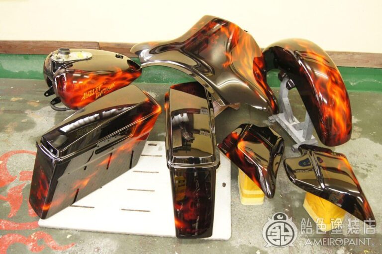 M-043  H-D 07FLHTP [AirBrush ClearCoat]