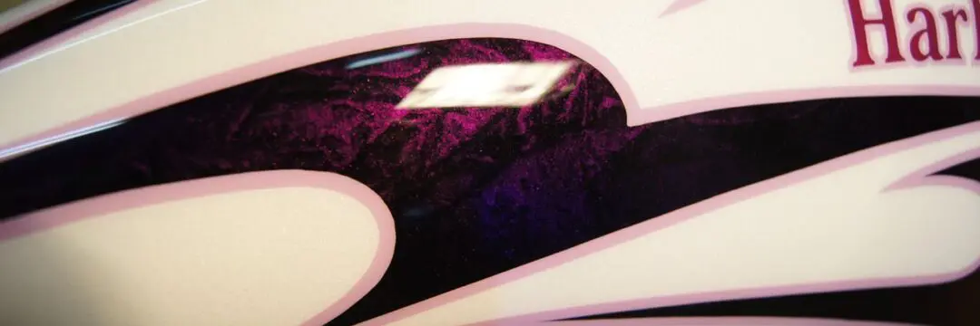 ハーレー FLST【ホワイト&ラップパープル】のサムネイル