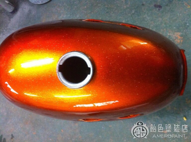 カスタムペイント工程　ホンダ モンキーZ50A型 【オレンジ ＆ ホワイト】
