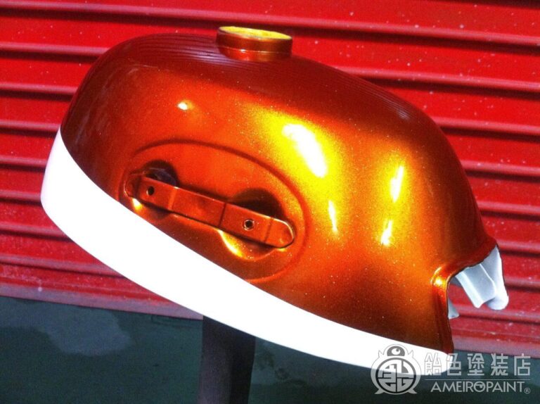 カスタムペイント工程　ホンダ モンキーZ50A型 【オレンジ ＆ ホワイト】の画像