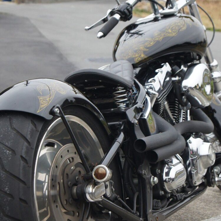 ハーレー 08FXSTC【ゴールドグラフィック】のサムネイル画像