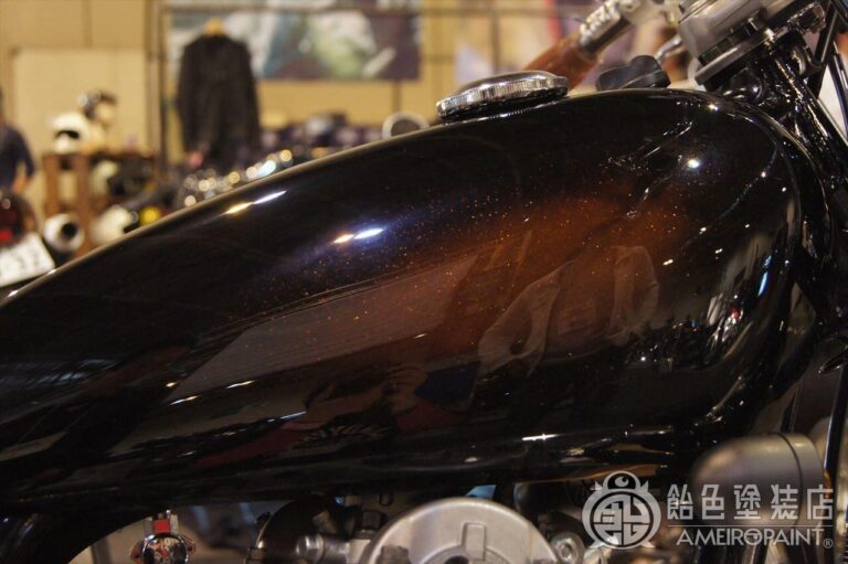 M-076  YAMAHA SR [Side Candy-Brown]