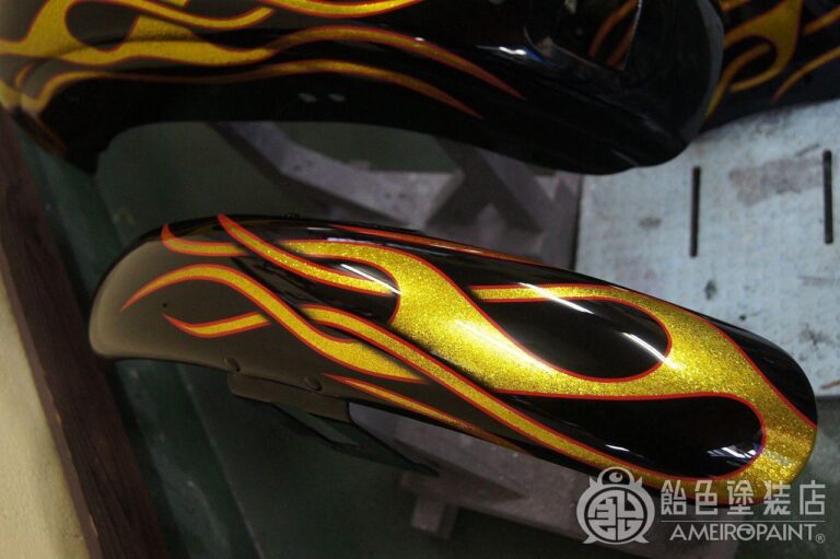 M-088  H-D 02FXDX [Gold-Flames]