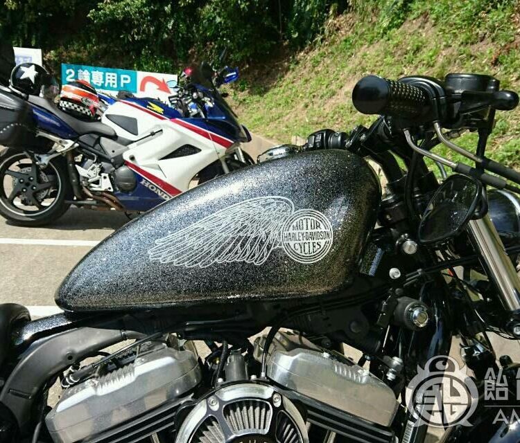 ハーレー キングスポタン【ステッカー クリアーコート】のサムネイル画像