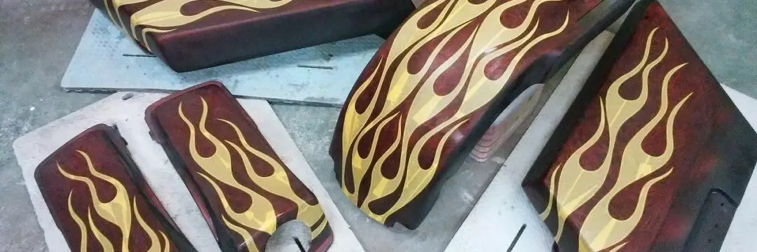 ハーレー ロードキング【ラップペイント フレイムス】のサムネイル