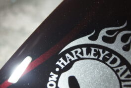  H-D legacy tank [Ghost Red Flames] thumbnail image