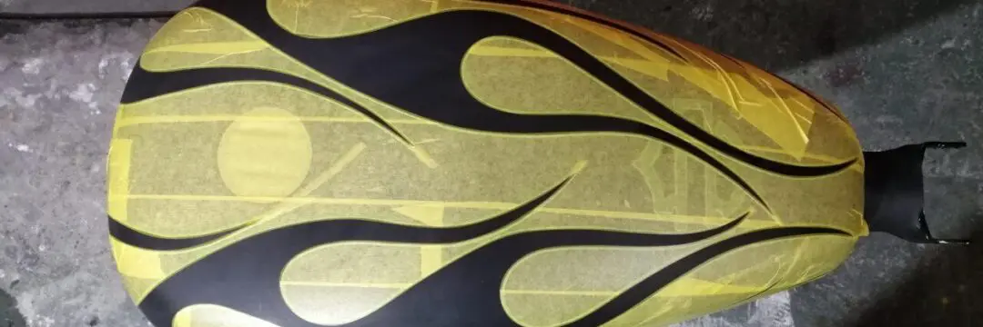 ハーレー 社外スポタン【ゴーストフレイムスにFORTY-EIGHTロゴ】のサムネイル