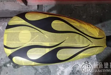 ハーレー 社外スポタン【ゴーストフレイムスにFORTY-EIGHTロゴ】のサムネイル画像