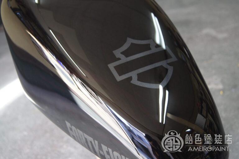 M-156  H-D SportSter Tank [Ghost Flames & FORTY-EIGHT Logo]