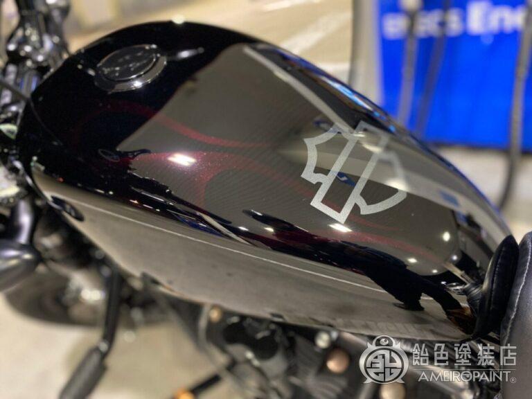 M-156  H-D SportSter Tank [Ghost Flames & FORTY-EIGHT Logo]