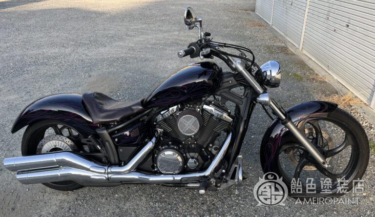 組付け画像を送って来てくれました♪ ヤマハ ストライカー【ダブル フレイムス】